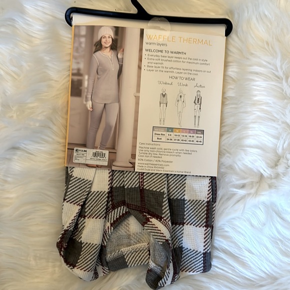 ⭐️NWT Women's Long Sleeve Waffle Thermal - Picture 4 of 5